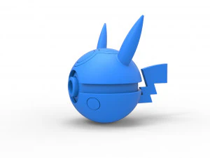 Orbe da vers&atilde;o maligna do Pikachu Modelo de Impressão 3D