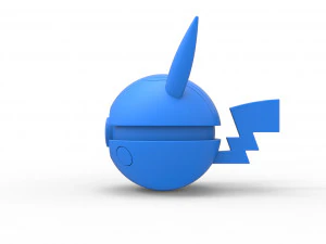 Orbe da vers&atilde;o maligna do Pikachu Modelo de Impressão 3D