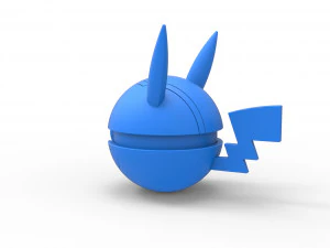 Orbe da vers&atilde;o maligna do Pikachu Modelo de Impressão 3D