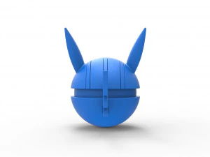 Orbe da vers&atilde;o maligna do Pikachu Modelo de Impressão 3D
