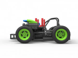 Concept crazy kart Scale 1 to 25 3D Print Model