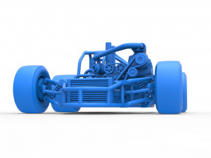 Concept crazy kart Scale 1 to 25 3D 프린트 모델