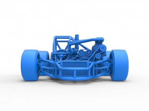 Concept crazy kart Scale 1 to 25 3D Print Model