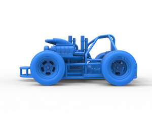 Concept crazy kart Scale 1 to 25 3D 프린트 모델