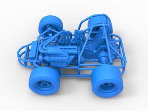 Concept crazy kart Scale 1 to 25 3D 프린트 모델