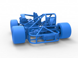 Concept crazy kart Scale 1 to 25 3D 프린트 모델
