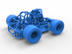 Concept crazy kart Scale 1 to 25 3D 프린트 모델