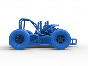 Concept crazy kart Scale 1 to 25 3D 프린트 모델