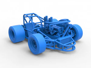 Concept crazy kart Scale 1 to 25 3D Print Model