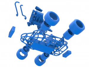 Concept crazy kart Scale 1 to 25 3D Print Model