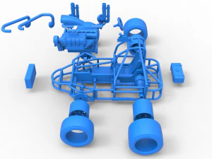 Concept crazy kart Scale 1 to 25 3D Print Model