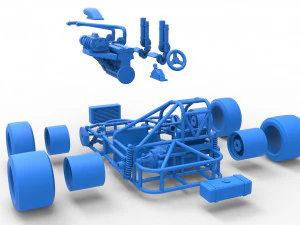 Concept crazy kart Scale 1 to 25 3D Print Model