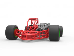 Concept jet race car Scale 1 to 25 3D Print Model