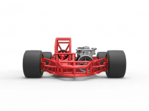 Concept jet race car Scale 1 to 25 3D Print Model