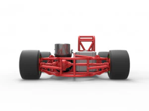 Concept jet race car Scale 1 to 25 3D Print Model