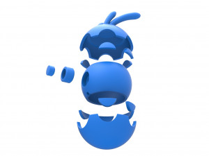 Goomy orb 3D 프린트 모델