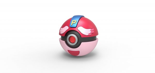 PIA Chansey Ball 3Dプリントモデル .c4d .max .obj .3ds .fbx .stl .blend 
