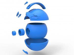 PIA Chansey Ball 3D Print Model