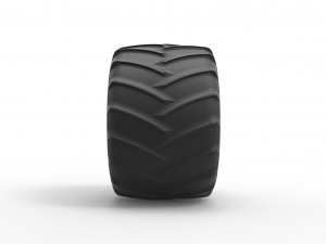 Monster Jam tire 25 Scale 1 to 25 3D 프린트 모델