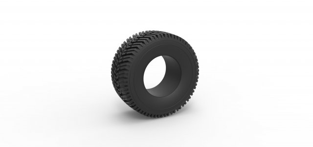 Offroad tire 65 Scale 1 to 25 3D Baskı Modeli .c4d .max .obj .3ds .fbx .stl .blend 