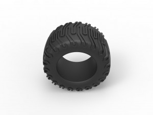 Offroad tire 66 Scale 1 to 25 Modèles 3D en vedette