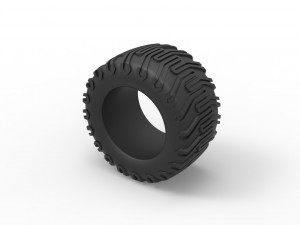 Offroad tire 66 Scale 1 to 25 Modèles 3D en vedette