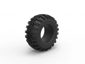 Offroad tire 67 Scale 1 to 25 3D Print Model