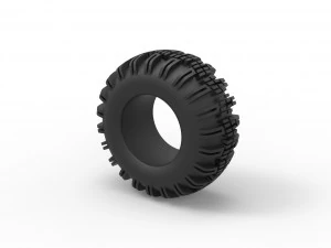 Offroad tire 67 Scale 1 to 25 3D Print Model