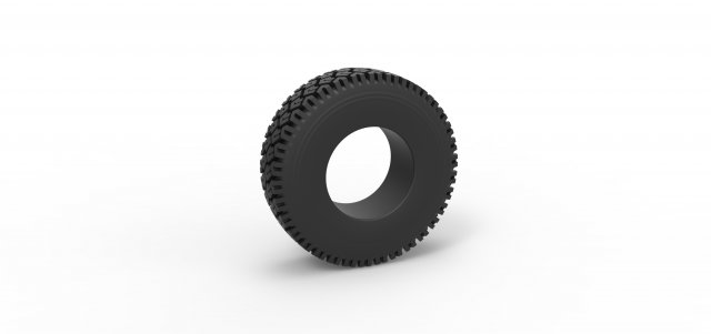 Offroad tire 69 Scale 1 to 25 3D 打印模型 .c4d .max .obj .3ds .fbx .stl .blend