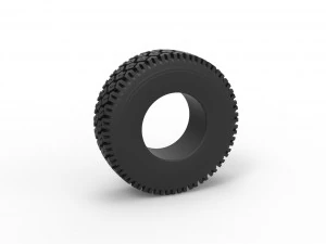 Offroad tire 69 Scale 1 to 25 3D Print Model