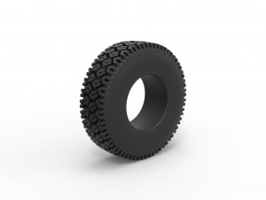 Offroad tire 69 Scale 1 to 25 3D 打印模型