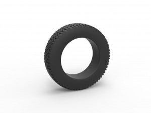 Offroad tire 70 Scale 1 to 25 3D Принт Модель