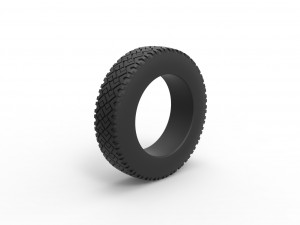 Offroad tire 70 Scale 1 to 25 Modello di stampa 3D