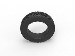 Offroad tire 70 Scale 1 to 25 Modello di stampa 3D