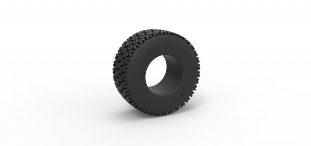 Offroad tire 72 Scale 1 to 25 Model do druku 3D .c4d .max .obj .3ds .fbx .stl .blend 