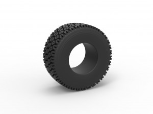Offroad tire 72 Scale 1 to 25 3D Print Model