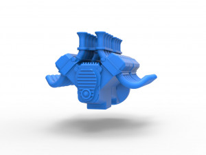 Engine 2 V8 Version 4 Scale 1 to 25 3D-Druckmodell
