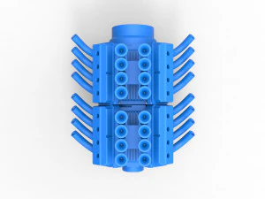 Engine 2 V8 Version 4 Scale 1 to 25 3D Print Model