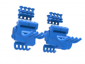 Engine 2 V8 Version 4 Scale 1 to 25 3D-Druckmodell