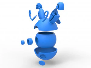 Sfera Spinda Modello di stampa 3D