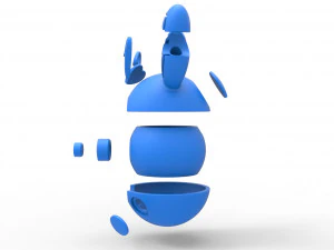 Sfera Spinda Modello di stampa 3D