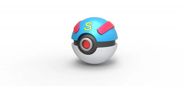 Superbola Modelo de Impressão 3D .c4d .max .obj .3ds .fbx .stl .blend 