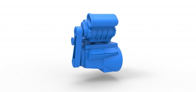 Engine for Hot rod Version 3 Scale 1 to 25 3D-Druckmodell .c4d .max .obj .3ds .fbx .stl .blend 