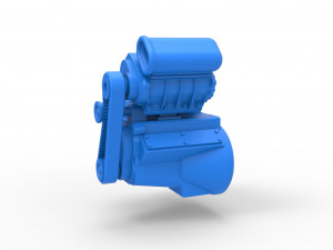 Engine for Hot rod Version 3 Scale 1 to 25 3D-Druckmodell
