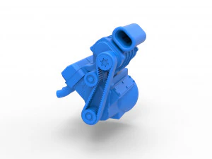Engine for Hot rod Version 3 Scale 1 to 25 3D Print Model