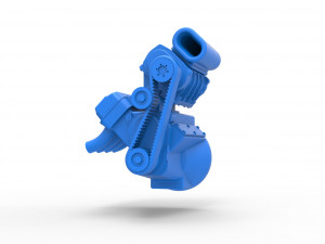 Engine for Hot rod Version 3 Scale 1 to 25 3D-Druckmodell