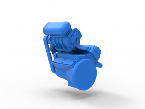 Engine for Hot rod Version 3 Scale 1 to 25 3D-Druckmodell