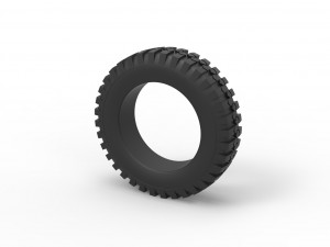 Offroad tire 73 Scale 1 to 25 3D Принт Модель