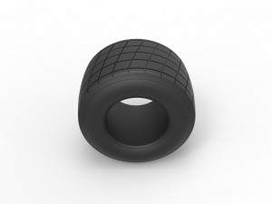 Dirt Sprint racing tire 24 Scale 1 to 25 3Dプリントモデル