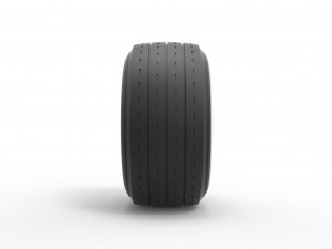 Whitewall race tire Scale 1 to 25 Modèles 3D en vedette